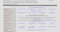 Desktop Screenshot of bikersparadise.co.uk