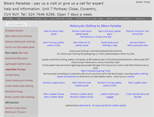 Tablet Screenshot of bikersparadise.co.uk
